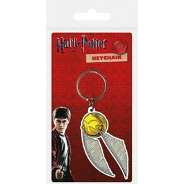 Pyramid Llavero Harry Potter Snitch Dorada Caucho 6cm Anilla Metálica