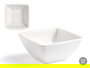 Vessia Bol Porcelana Cuadrado Blanco 16,5 cm (ancho) x 7,7 cm (alto) x 16,5 cm (largo) Capacidad 1,1 L (Set de 24)