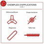 Scheppach OMF52-4P Desbrozadora térmica 4 en 1