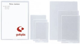 GRAFOPLAS Caja de 50 fundas transparentes con uñero 170x115mm PVC 150 micras