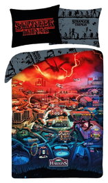 Halantex Stranger Things Funda Nórdica Ver. 1, 140 x 200 cm / 70 x 90 cm