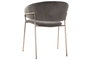 DKD Home Decor Silla de Terciopelo Gris Oscuro y Dorado