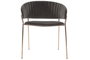 DKD Home Decor Silla de Terciopelo Gris Oscuro y Dorado