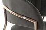 DKD Home Decor Silla de Terciopelo Gris Oscuro y Dorado