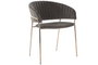DKD Home Decor Silla de Terciopelo Gris Oscuro y Dorado