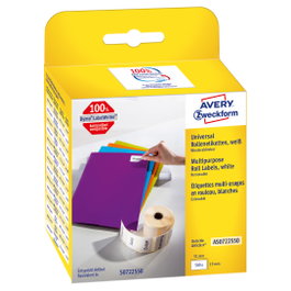 AVERY Zweckform Etiquetas Multiuso AS0722550 Blancas 19x51 mm