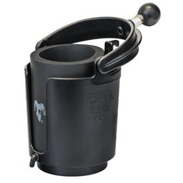 RAM Mounts RAM Level Cup Drink Holder con bola y aislante de latas