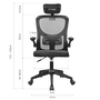 Mars Gaming Silla Ergonómica MGCERGO+BK - Gaming y Oficina, Malla Transpirable, Ajustable, Reposacabezas, 120 kg, Negro
