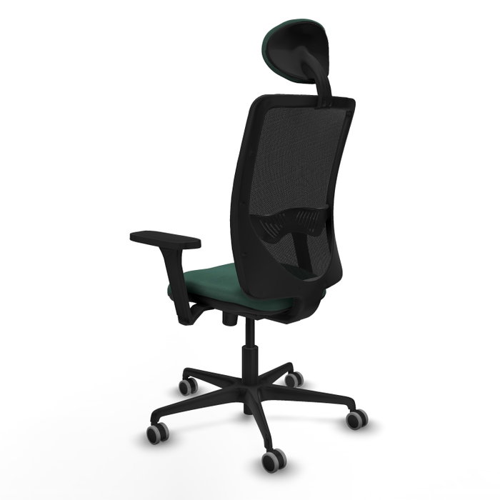 PIQUERAS Y CRESPO Silla de oficina Zulema con mecanismo Sincro Verde botella y Negro PIQUERAS Y CRESPO Silla de oficina Zulema con mecanismo Sincro Verde botella y Negro
