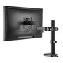 Soporte maclean mc-984 de monitor para tubo/poste 28-60 mm, doble brazo plegable, 17-32'', 8 kg mÁx.