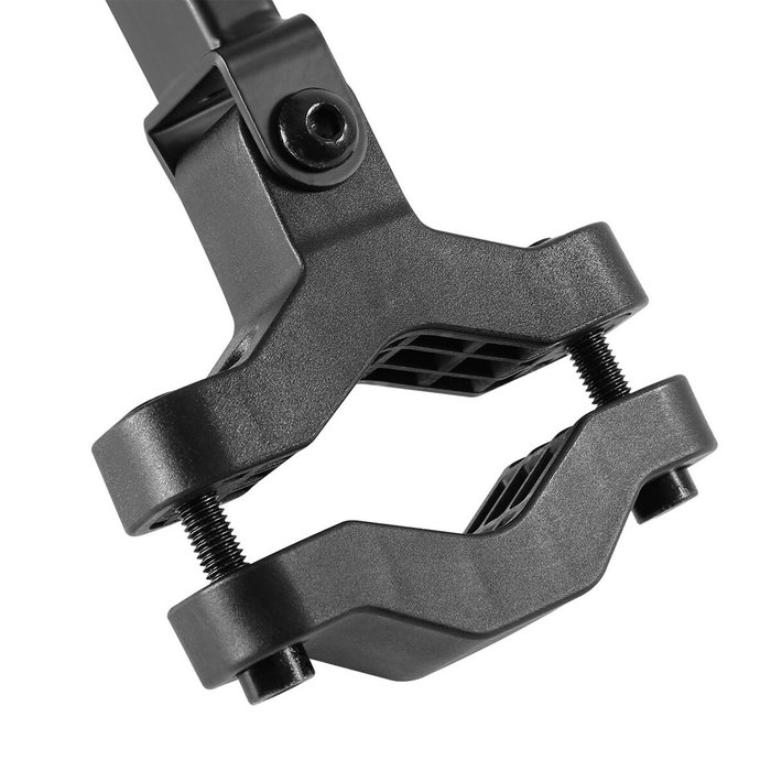 Soporte maclean mc-984 de monitor para tubo/poste 28-60 mm, doble brazo plegable, 17-32'', 8 kg mÁx.