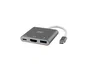 TNB Adaptador de video USB-C a HDMI 3 en 1 - Gris