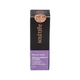 SOULTREE Bálsamo Labial Viola y Kokum Nutritivo 100% Natural 3.5 g