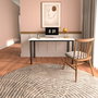 Hanah Home Mesa de Estudio 110 x 55 cm, Blanco y Negro