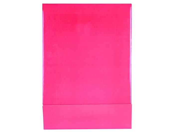 Liderpapel Archivador de Cartón Folio Rosa Lomo 75 mm