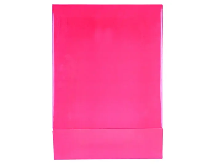 Liderpapel Archivador de cartón rosa lomo 75 mm formato folio