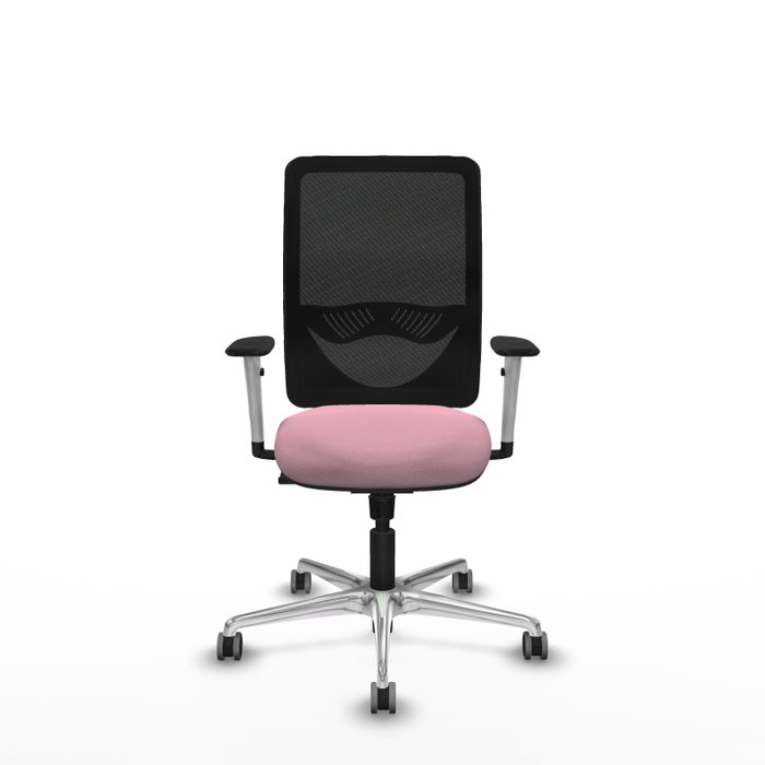 PIQUERAS Y CRESPO Silla de oficina Zulema Rosa y Negro con mecanismo Sincro PIQUERAS Y CRESPO Silla de oficina Zulema Rosa y Negro con mecanismo Sincro