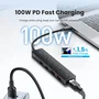 Vention Hub USB 3.2 de 5 Puertos con 2x USB-C, 2x USB-A y 1x USB-C PD Gris CKDBB