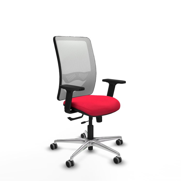 PIQUERAS Y CRESPO Silla de oficina Zulema con mecanismo Sincro/Traslack, Rojo y Blanco PIQUERAS Y CRESPO Silla de oficina Zulema con mecanismo Sincro/Traslack, Rojo y Blanco