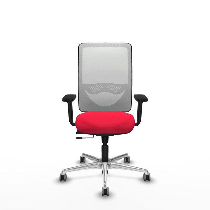 PIQUERAS Y CRESPO Silla de oficina Zulema con mecanismo Sincro/Traslack, Rojo y Blanco PIQUERAS Y CRESPO Silla de oficina Zulema con mecanismo Sincro/Traslack, Rojo y Blanco