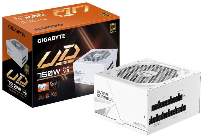 Gigabyte UD750GM PG5 V2 ICE 750W Blanco Gigabyte UD750GM PG5 V2 ICE 750W Blanco
