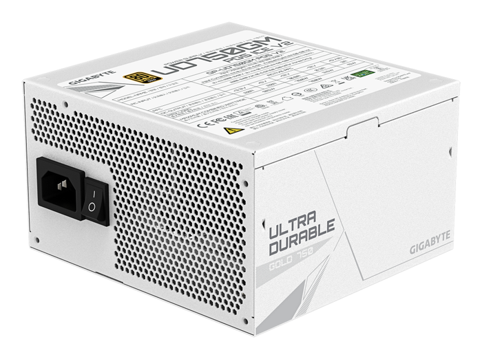 GIGABYTE UD750GM PG5 V2 ICE Fuente de Alimentación 750W 80 PLUS Gold ATX 3.1 Modular Blanca