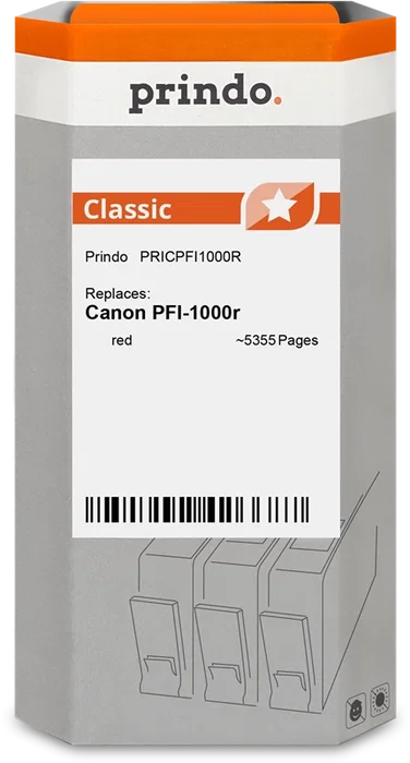 Prindo Cartucho de tinta Rojo PRICPFI1000R Classic Prindo Cartucho de tinta Rojo PRICPFI1000R Classic