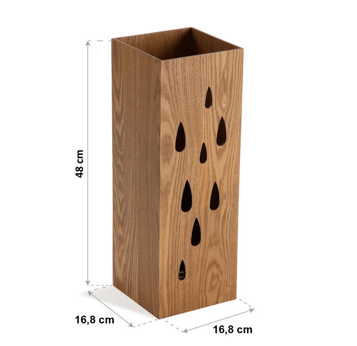Paragüero Gotas Madera MDF (22 x 48 x 22 cm) Natural Paragüero Gotas Madera MDF (22 x 48 x 22 cm) Natural