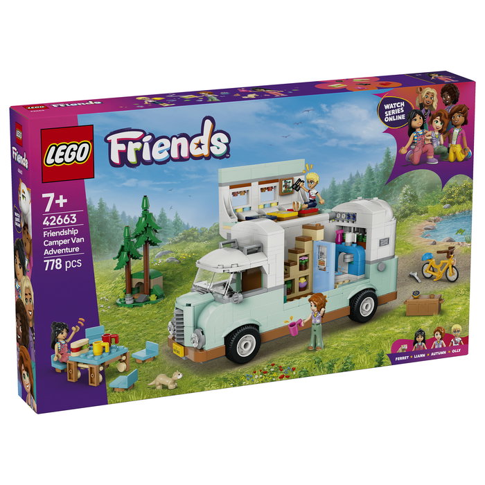 LEGO Friends 42663 Caravana de la Amistad, Juego de Construcción de 778 Piezas para Niños y Niñas a Partir de 7 Años