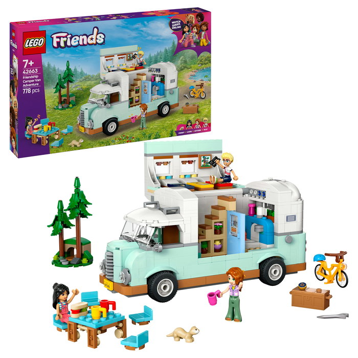 LEGO Friends 42663 Caravana de la Amistad, Juego de Construcción de 778 Piezas para Niños y Niñas a Partir de 7 Años