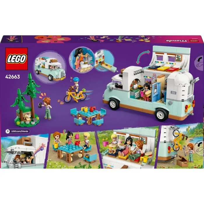 Lego 42663 Furgoneta Camper de la Amistad Juguete de Construcción para Niñas a partir de 7 Años