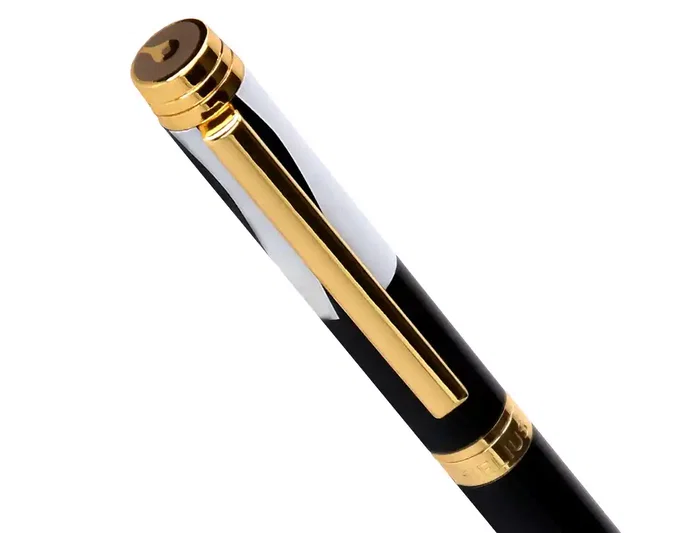 Belius Dualità Boligrafo Cuerpo Negro Tinta Azul Caja de Diseño Blanco