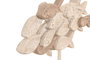 DKD Home Decor Figura de Resina de Peces Beige con Acabado Desgastado