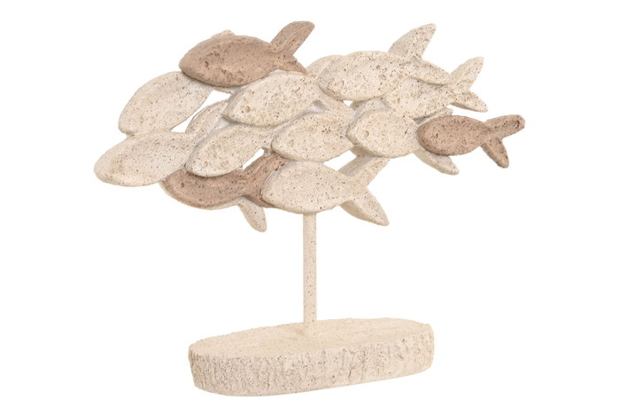 DKD Home Decor Figura de Resina de Peces Beige con Acabado Desgastado DKD Home Decor Figura de Resina de Peces Beige con Acabado Desgastado