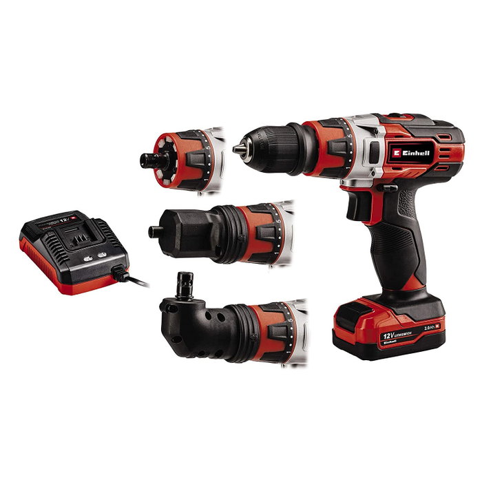 Einhell TE-CD 12/1 3X-Li Set de destornillador eléctrico con batería de 2.0 Ah Einhell TE-CD 12/1 3X-Li Set de destornillador eléctrico con batería de 2.0 Ah