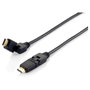 Equip Cable HDMI 1 m con Conectores Giratorios 4K/60Hz Negro