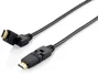 EQUIP Cable HDMI 2.0 Swivel Plug 4K/60Hz 1m