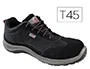 Deltaplus Zapatos de seguridad Asti piel serraje afelpado suela composite negro talla 45 Norma EN ISO 20345 S1PS