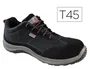 Deltaplus Zapatos de seguridad Asti piel serraje afelpado suela composite negro talla 45 Norma EN ISO 20345 S1PS