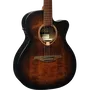 LAG Tramontane 70 A/E Guitarra Acústica Electroacústica Auditorium Cutaway Black & Brown Burst