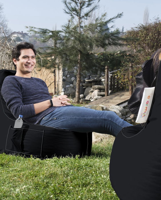 Atelier Del Sofa Saco de judas de jardín EVA Sport Black Impermeable para Exterior