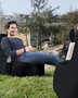 Atelier Del Sofa Saco de judas de jardín EVA Sport Black Impermeable para Exterior