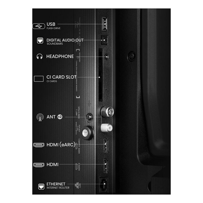 Hisense 40A4Q Smart TV LED Full HD 40" (101.6 cm) | HDR10, WiFi, VIDAA U8.5, 2x HDMI, Negro