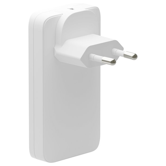 dbramante1928 Cargador USB-C 65W + USB-A 30W Slim Pro-EU/US Blanco