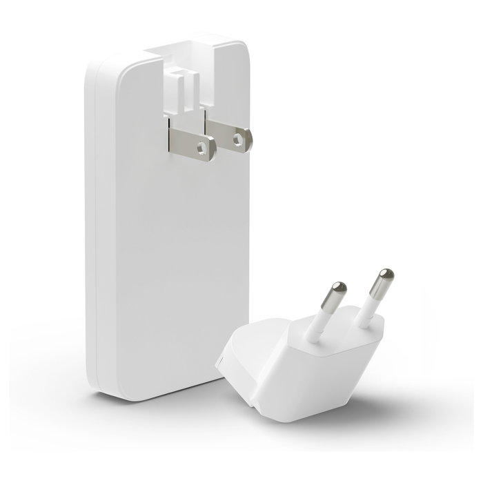 dbramante1928 Cargador USB-C 65W + USB-A 30W Slim Pro-EU/US Blanco