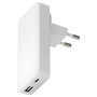 dbramante1928 Cargador USB-C 65W + USB-A 30W Slim Pro-EU/US Blanco