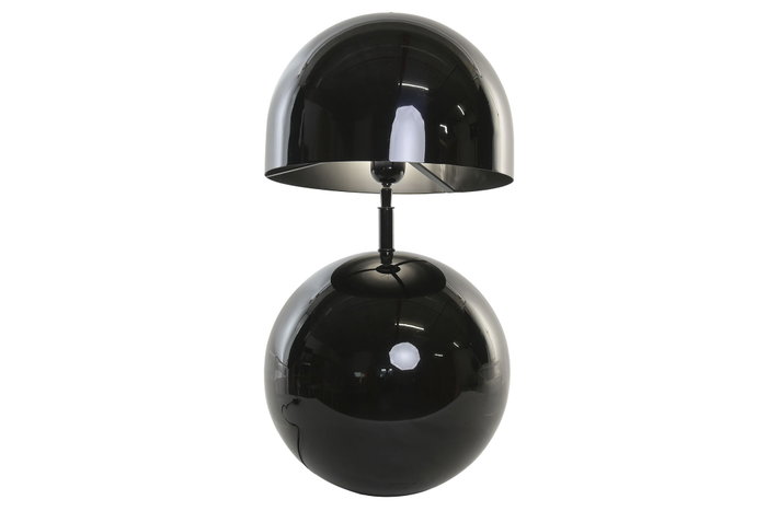 DKD Home Decor Lámpara de Sobremesa Acero Patinado Negro