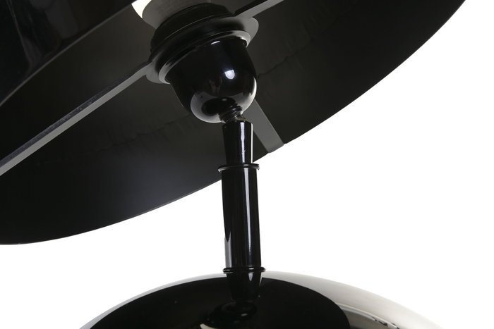 DKD Home Decor Lámpara de Sobremesa Acero Patinado Negro