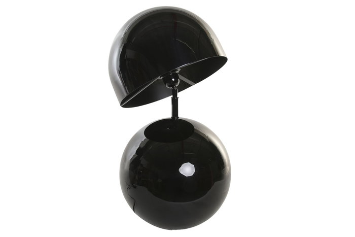 DKD Home Decor Lámpara de Sobremesa Acero Patinado Negro