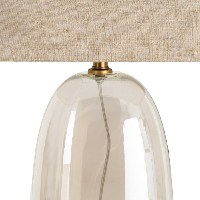 Lámpara Mesa Cristal Iluminación 41 X 25 X 66 cm Lámpara Mesa Cristal Iluminación 41 X 25 X 66 cm